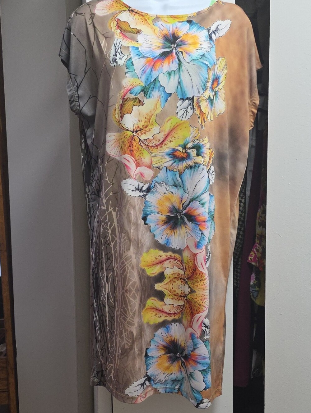 ISLE Designer Edgy Figure Flattering Drapey Dress Made In Turkey